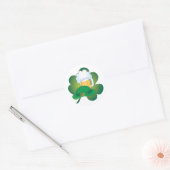 Sticker Rond Casquette St Pats (Enveloppe)
