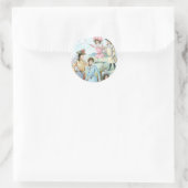 Sticker Rond casquettes de mode des années 1900 (Sac)