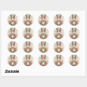 Sticker Rond Casse-noisette (Feuille)