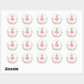 Sticker Rond Casse-Noisette Anniversaire Pays De Sweet Party Fa (Feuille)