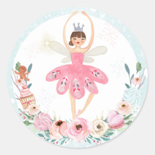 Sticker Rond Casse-Noisette Anniversaire Pays De Sweet Party Fa