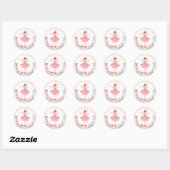 Sticker Rond Casse-Noisette Anniversaire Pays De Sweet Party Fa (Feuille)