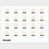 Sticker Rond Casse-Noisette Caractère Soldat Costume Uni (Feuille)