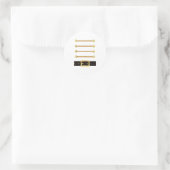 Sticker Rond Casse-Noisette Caractère Soldat Costume Uni (Sac)