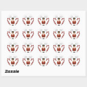 Sticker Rond Casse-Noisette de Noël Classique (Feuille)