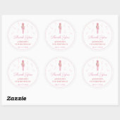 Sticker Rond Casse-Noisette rose Fille Fête d'anniversaire Favo (Feuille)