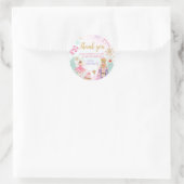 Sticker Rond Casse-noix Pays des douceurs Fille Anniversaire Fa (Sac)
