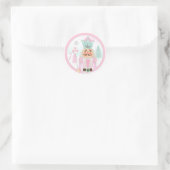 Sticker Rond Casse-noix Pays des douceurs Fille Cupcake d'anniv (Sac)