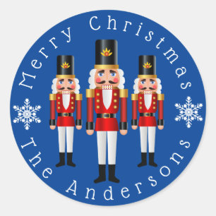 Sticker Rond Casse-noix rouge et blanc Personnaliser