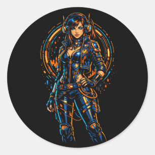 Sticker Rond Casseur de Signal