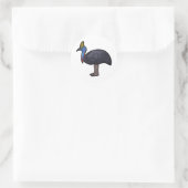 Sticker Rond Cassowary à deux matchs (Sac)