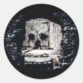 Sticker Rond Castle Skull (Devant)