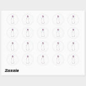 Sticker Rond Cat (Feuille)