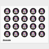 Sticker Rond cat (Feuille)