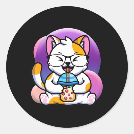 Sticker Rond cat (Devant)