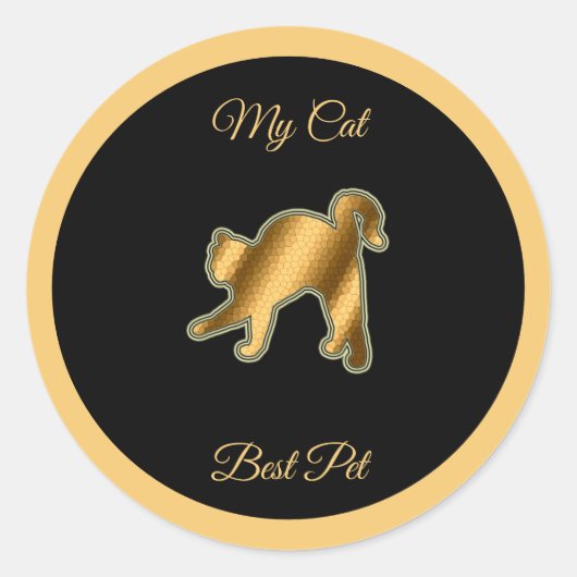 Sticker Rond Cat Best Pet (Devant)