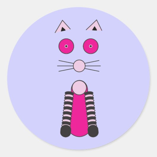 Sticker Rond CAT élégant (Devant)