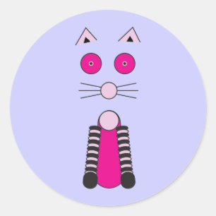 Sticker Rond CAT élégant
