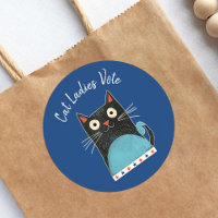 Cat Ladies Vote Script Russe Feminist Cute Bold