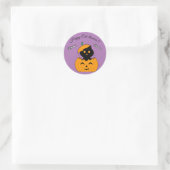 Sticker Rond Cat-lloween (Sac)