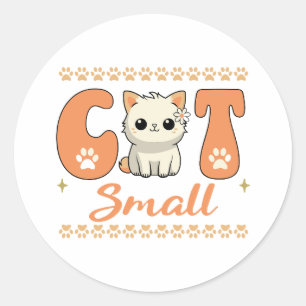 Sticker Rond Cat Mama