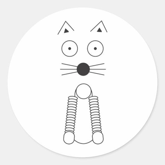 Sticker Rond CAT ordinaire (Devant)