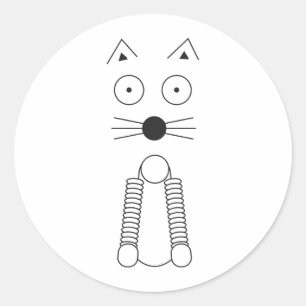 Sticker Rond CAT ordinaire