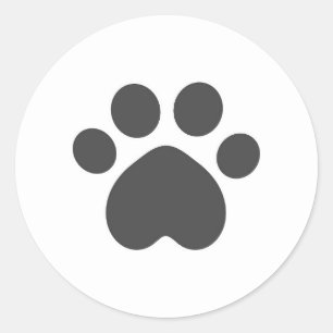 Sticker Rond Cat paw
