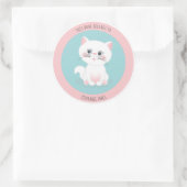 Sticker Rond Cat Purr-fect DayCe livre appartient à (Sac)