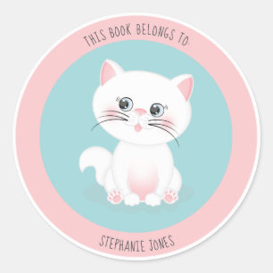 Sticker Rond Cat Purr-fect DayCe livre appartient à