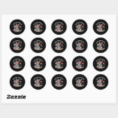 Sticker Rond Cat Rage Me Consume (Feuille)