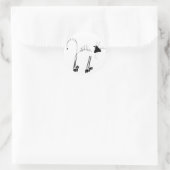 Sticker Rond Cat Skeleton (Sac)