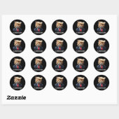 Sticker Rond Cat Trump 9 Vit Bébé _2 (Feuille)