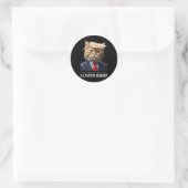 Sticker Rond Cat Trump 9 Vit Bébé _2 (Sac)