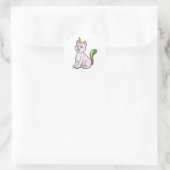 Sticker Rond Cat Unicorn (Sac)