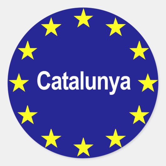 Sticker Rond cataloniaeuropeanstate2 (Devant)