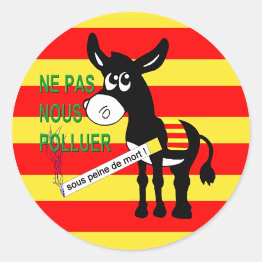 Sticker Rond catalunya  catalan ariul (Devant)