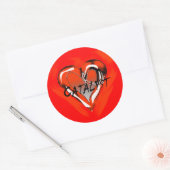 Sticker Rond Catalyseur rouge (Enveloppe)