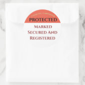 Sticker Rond Catalytic Converter Protégé, modifier le texte Sti (Sac)