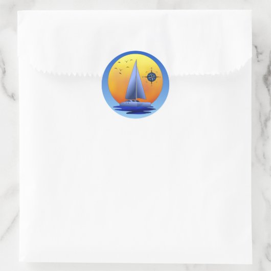 Sticker Rond Catamaran (Sac)