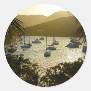 Sticker Rond Catamarans et voiliers
