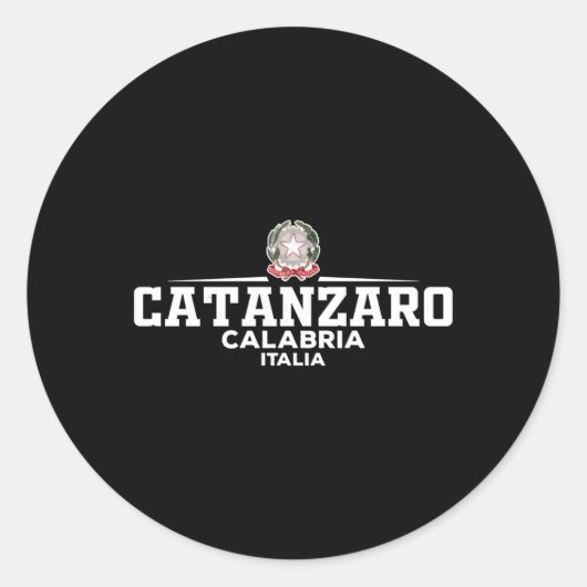 Sticker Rond Catanzaro Italie (Devant)