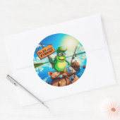 Sticker Rond Catch of the Day : Froggy Fishing Adventures (Enveloppe)