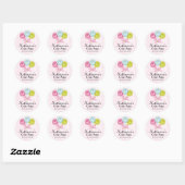 Sticker Rond Câteaux Pops Boulangerie Cachets (Feuille)
