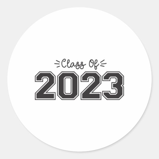 Sticker Rond Catégorie 2023, Diplôme, 2023 aînés (Devant)
