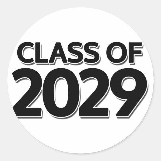 Sticker Rond Catégorie 2029 (Devant)