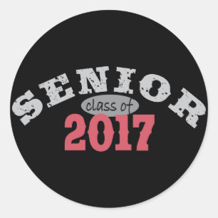 Sticker Rond Catégorie supérieure du rouge 2017