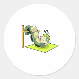 Sticker Rond Caterpillar ABS Workout Fitness