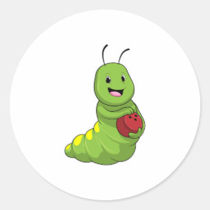 Sticker Rond Caterpillar au Bowling avec Bowling ball
