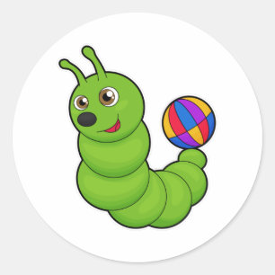 Sticker Rond Caterpillar avec Water polo